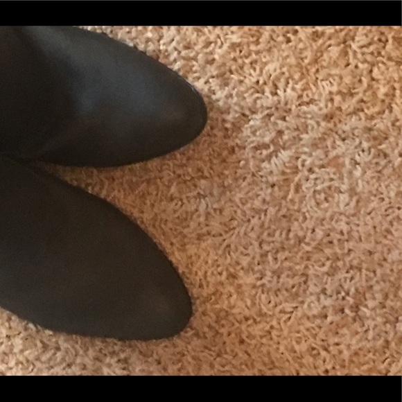 New Express Dark Slate Grey Niche Ankle Bootie 7 - Picture 8 of 8